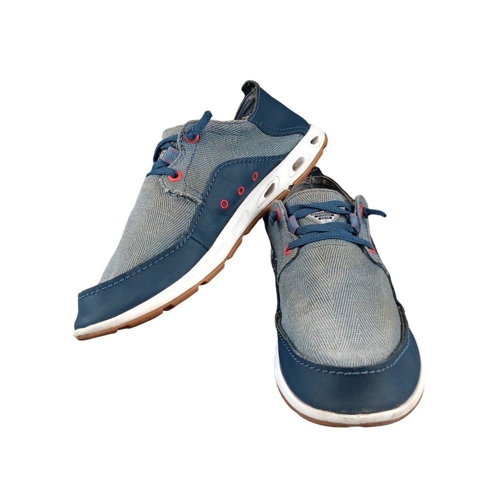 Columbia PFG Men's Wide Boat Shoes Water Shoes Size 7 Blue Mesh Sneakers